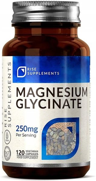 Glicynian Magnezu 120 Kapsułek po 250mg - Rise zdjęcie 2