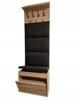 Schowek na buty z SIEDZISKIEM szafka pufa wieszak ARTISAN + Panel