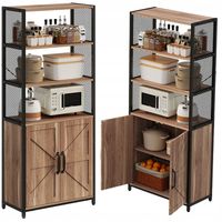 Kredens jasny brąz loft industrialny stojąca komoda pojemna 151 cm