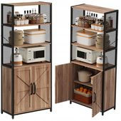 Kredens jasny brąz loft industrialny stojąca komoda pojemna 151 cm