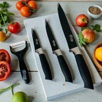 ZESTAW NOŻE KUCHENNE + OBIERACZKA ZESTAW 4 el SWITZNER SW-9999 BLK