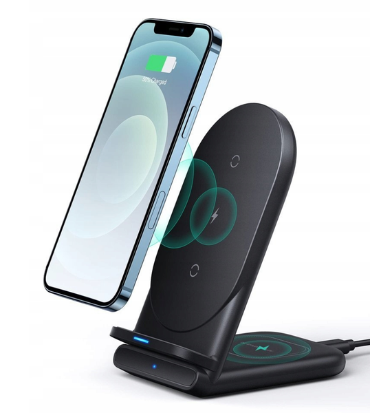 Stacja ładująca Aukey LC-A2 10W 2w1 USB-C QI zdjęcie 2