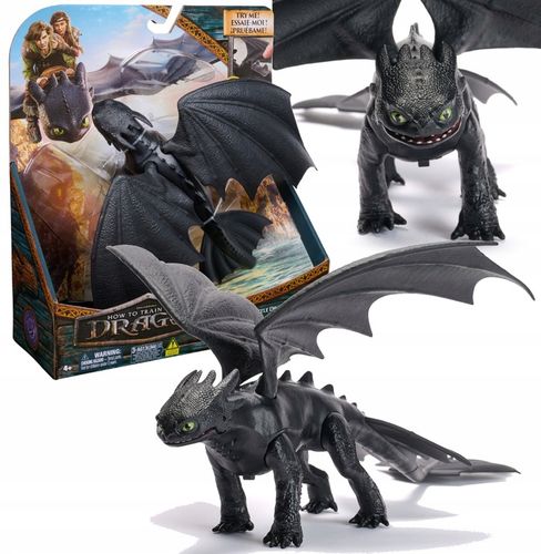 JAK WYTRESOWAĆ SMOKA FIGURKA SZCZERBATEK TOOTHLESS Z DŹWIĘKIEM 33 CM na Arena.pl