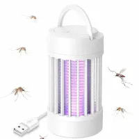 Lampa pułapka owadobójcza na komary owady ćmy uv bezprzewodowa wisząca