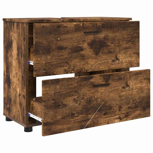 Szafka Łazienkowa z szufladą Wędzony dąb 76,5 x 35 x 64 cm na Arena.pl