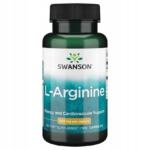 SWANSON L-ARGININA ZMĘCZENIE 500mg 100k na Arena.pl