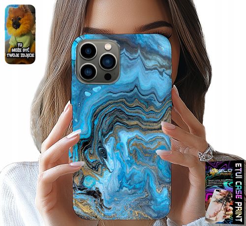 ETUI DO IPHONE 13 PRO - MARMURKOWE WZORY OBUDOWA CASE + FOLIA na Arena.pl