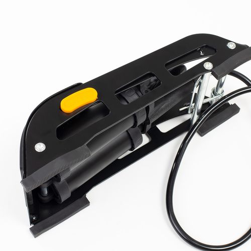 Pompka Nożna Rowerowa Samochodowa Dwutłokowa Z Manometrem na Arena.pl