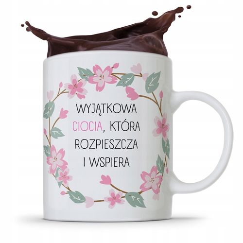 Kubek Prezent Dla Cioci Wyjątkowa Ciocia Z Nadrukiem Ze Zdjęciem na Arena.pl
