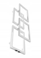 Grzejnik dekoracyjny MANTRA III 990x450 BIAŁY POŁYSK