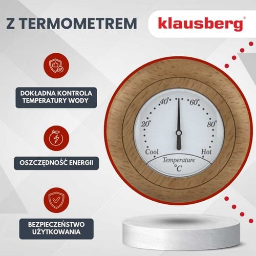 czajnik elektryczny 1,7l z termometrem klausberg kb-9006 retro na Arena.pl