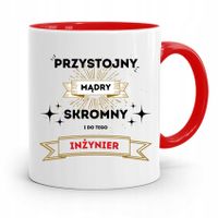Dla Inżyniera Kubek Czerwony Prezent Z Nadrukiem Ze Zdjęciem