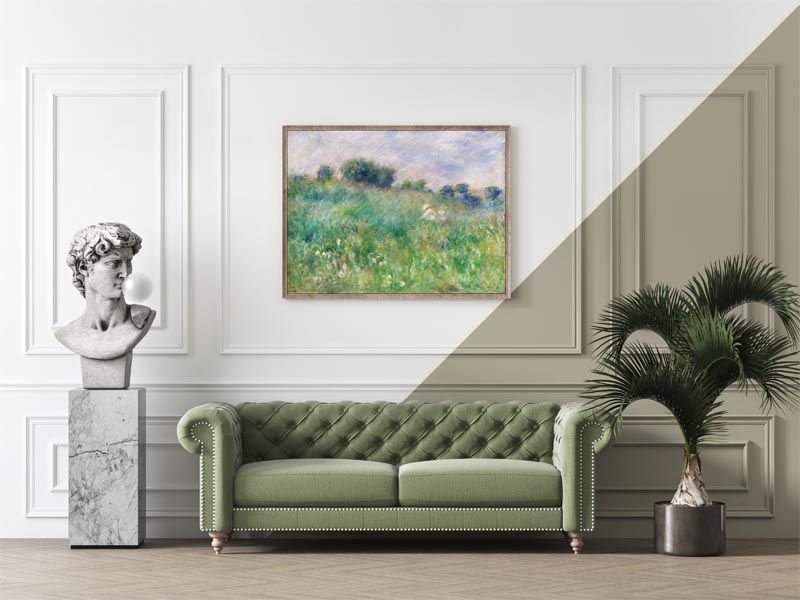 Meadow, Pierre-Auguste Renoir - plakat 80x60 cm zdjęcie 3