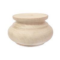 Noga meblowa z drewna, drewniana H-55 TOE-06 Buk