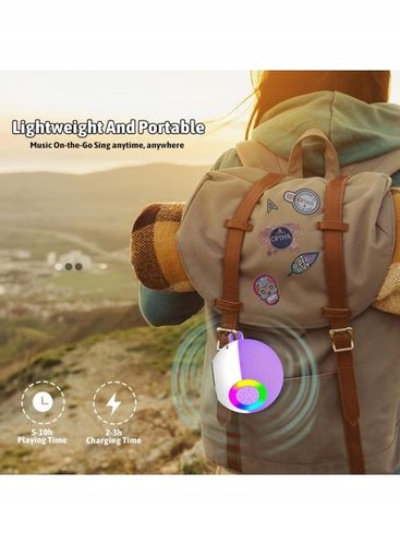 BEZPRZEWODOWY EFEKT ŚWIETLNY KARAOKE STEREO + 2 MIKROFONY na Arena.pl