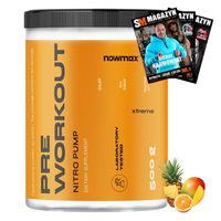 nowmax PRE WORKOUT EXTREME PUMP 500 g PRZEDTRENINGÓWKA SIŁA ENERGIA