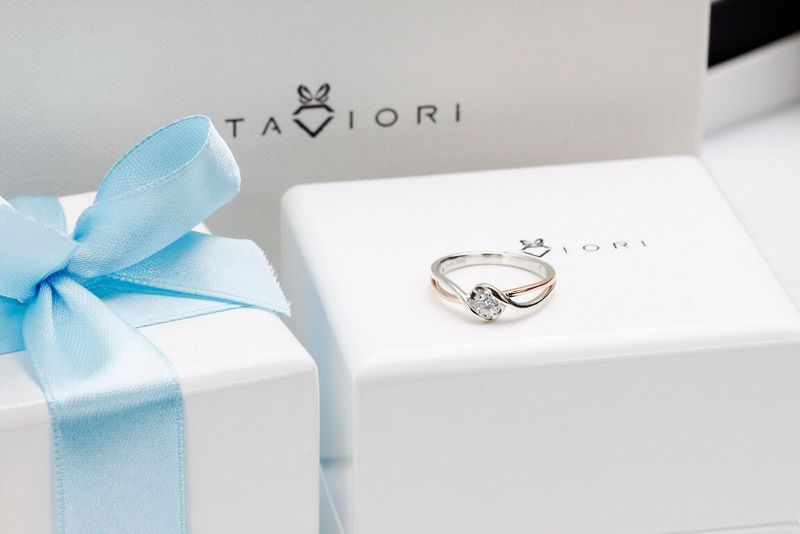 Emaga Złoty pierścionek PRD4357 - Diament zdjęcie 7