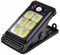 LAMPA SOLARNA Robocza LED COB Z CZUJNIKIEM Zmierzchu RUCHU Na KLIPS A6087