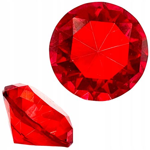 Kryształki dekoracyjne szklane zestaw 12szt średnica 5cm różnokolorowe na Arena.pl