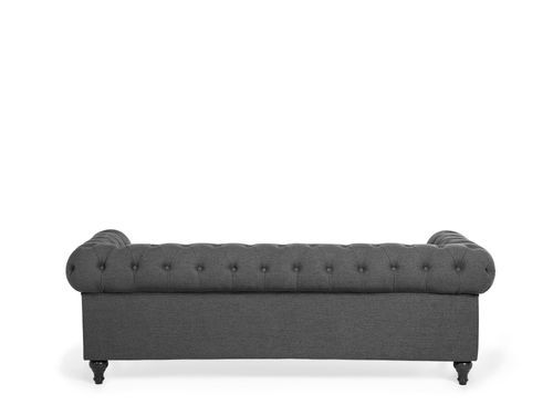 Sofa 3-osobowa szara CHESTERFIELD na Arena.pl