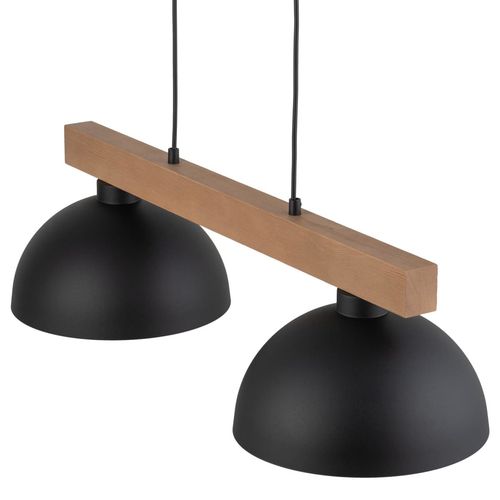 Podwójna lampa zwisająca rustykalna Oslo 4711 TK Lighting drewniana czarna na Arena.pl