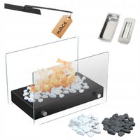 BIOKOMINEK WOLNOSTOJĄCY BEZDYMNY DO DOMU NA TARAS OGRODOWY BIO KOMINEK