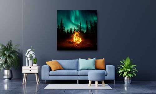 OBRAZ NA PŁÓTNIE 125 Zorza 40x40cm na Arena.pl