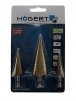Wiertło stopniowe 4-32 mm zestaw 3 szt. Hoegert