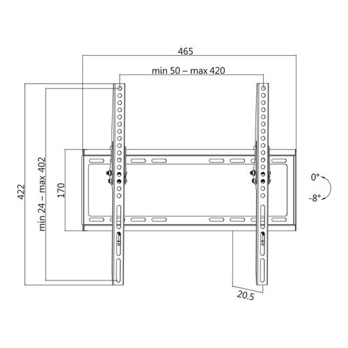 LogiLink Uchwyt ścienny 32-55 LCD/LED VESA, max. 35kg na Arena.pl