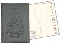 grawerowany Kalendarz A6 2026 TYGODNIOWY personalizowany z twoim imieniem