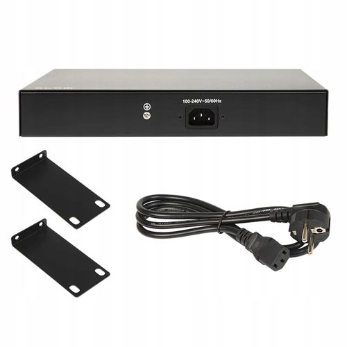 SWITCH POE DO KAMER IP 16xPOE 240Mbps 2xUpLINK 240W Extend mode MDI na Arena.pl