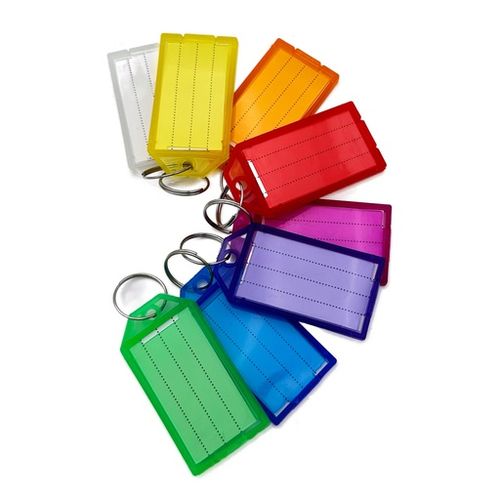 Identyfikatory breloki z etykietą do kluczy 50 szt. mix kolorów na Arena.pl