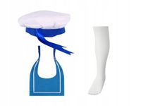 ZESTAW MARYNARZ KOŁNIERZYK CZAPKA KAPITANA 3el