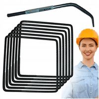 STRZEMIONA zbrojeniowe 18x18 cm ZESTAW 50 szt. fi 6 mm + GRATIS Klucz