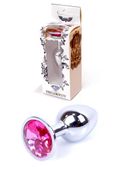Metalowy Korek Analny Stalowy Plug Kryształ 7Cm