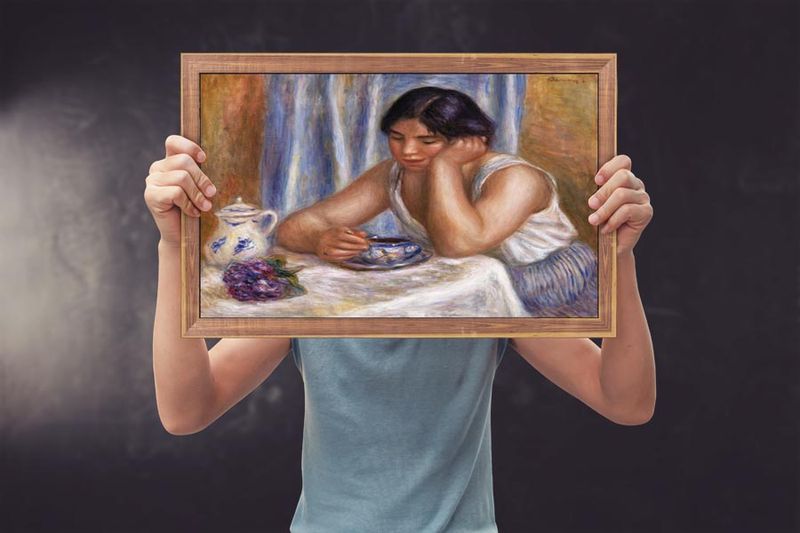 Cup of Chocolate, Pierre-Auguste Renoir - plakat 70x100 cm zdjęcie 3