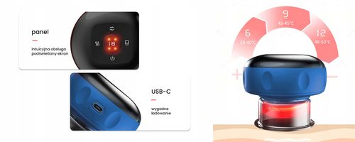 Bańka chińska elektroniczna Humanas BB01 Plus - czerwona na Arena.pl