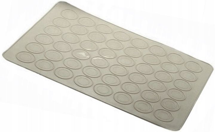MATA SILIKONOWA DO PIECZENIA FORMA DO MAKARONIKÓW SZARY CIASTKA 48 szt zdjęcie 1