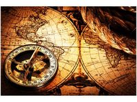 120CM 80CM OBRAZ ŚCIENNY STARA MAPA ŚWIATA