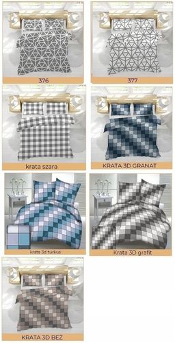 Komplet pościeli 160x200 gruba Polska bawełna 100% dużo wzorów - certyfikat na Arena.pl