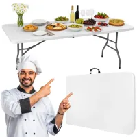 STÓŁ OGRODOWY SKŁADANY BANKIETOWY CATERINGOWY ROZKŁADANY WALIZKA 180 CM