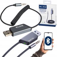 TRANSMITER FM BLUETOOTH 5.3 SAMOCHODOWY ADAPTER ODBIORNIK AUDIO DO AUX USB