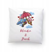 Poduszka na Walentynki dla Par MIŁOŚĆ PREZENT IMIĘ