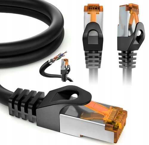 KABEL SIECIOWY INTERNETOWY LAN ETHERNET PATCHCORD RJ45 S/FTP 10Gb CAT6a 20M na Arena.pl
