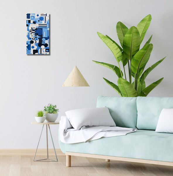 Obraz 20x40cm Niebieski Labirynt zdjęcie 2