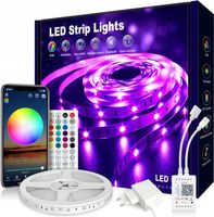ZENGGE TAŚMA LED 5 METRÓW 5050 RGB 12V APLIKACJA PILOT