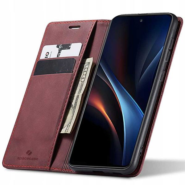 Spacecase Wallet Galaxy S25 Red zdjęcie 1