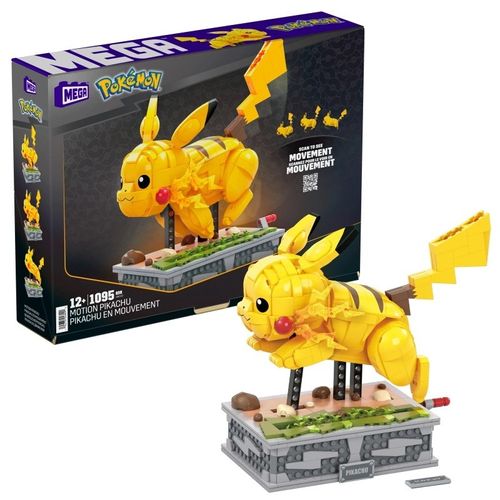 Klocki Mega Pokemon Ruchomy Pikachu 1095 Elementów na Arena.pl