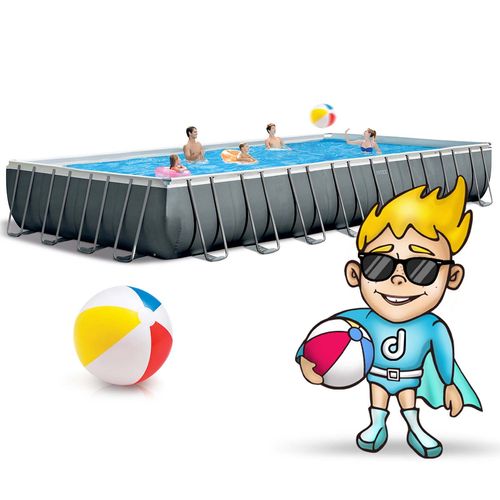 Basen ogrodowy stelażowy 975 x 488 x 132 cm 21w1 INTEX 26374 na Arena.pl