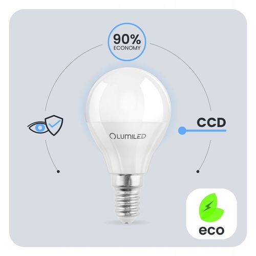 6x Żarówka LED E14 Kulka 5W = 50W 470lm 4000K Neutralna LUMILED NIE na Arena.pl